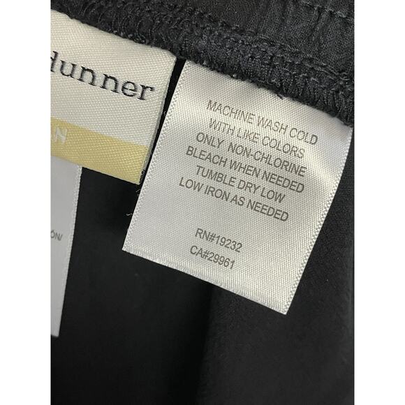 Alfred Dunner Capri Pants 16W Womens Black Cotton Pull On Pockets Island Hopping - Picture 8 of 9